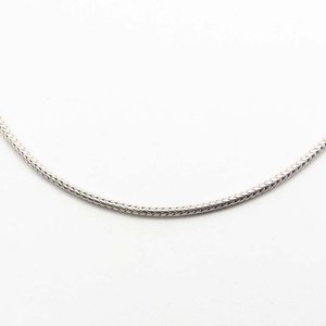 Cadena de Plata Cola de Ratón 55 cm con Fallo en Cierre - imagen 1