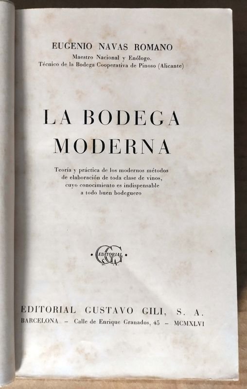 Libro de Eugenio Navas Romano, Gustavo Gili, España, 1946 - imagen 5
