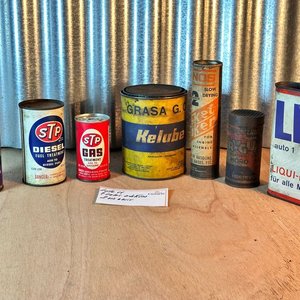 Latas de lubricantes antiguas (2 sin abrir) - imagen 3