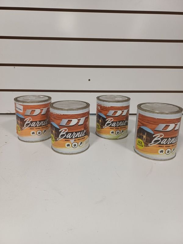 4 Latas de Barniz DT Barniz Natural 1 Litro