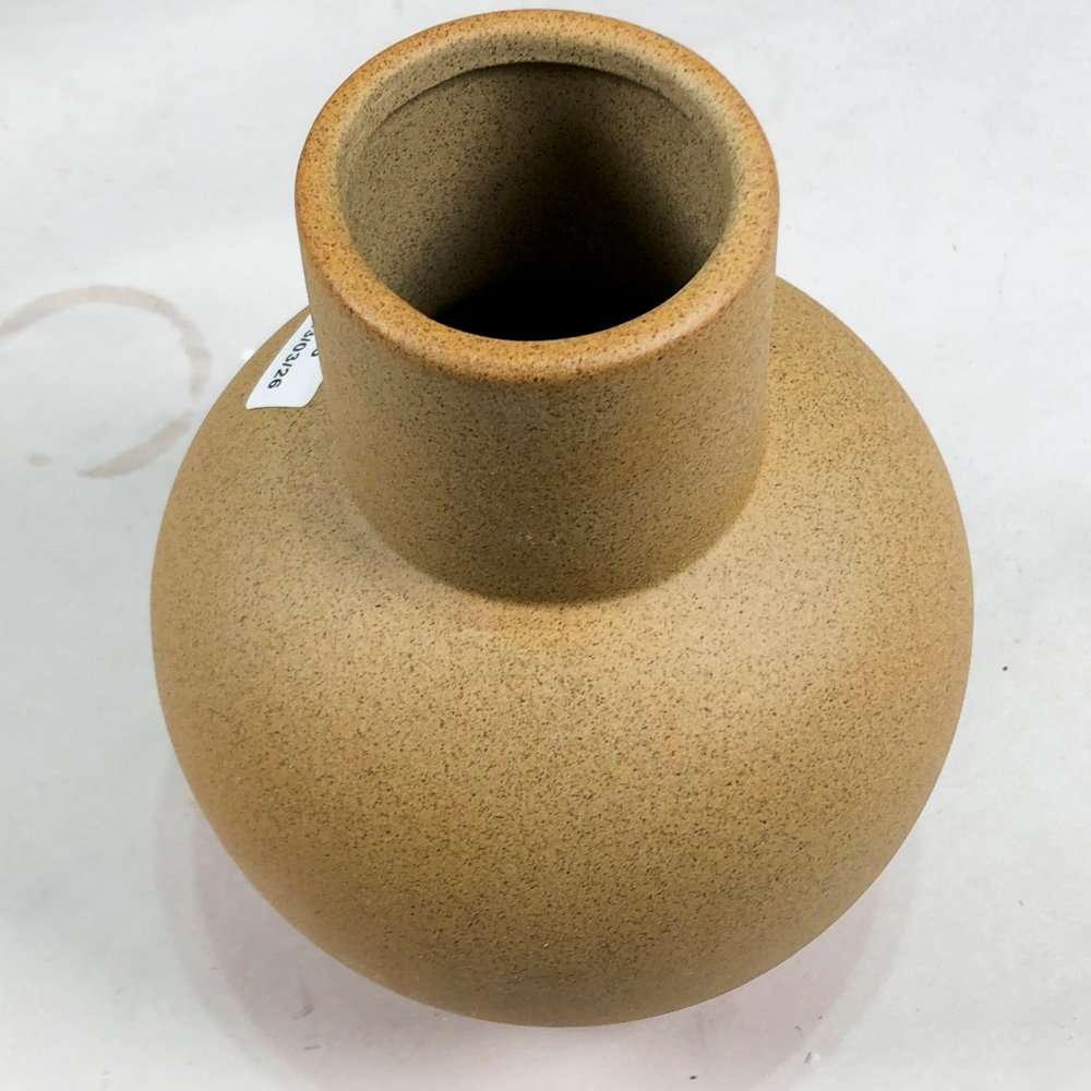 Vaso en cerámica beige de 17 cm - imagen 3