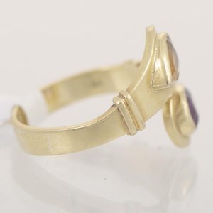 Anillo Oro 18k con Topacio y Amatista - imagen 2
