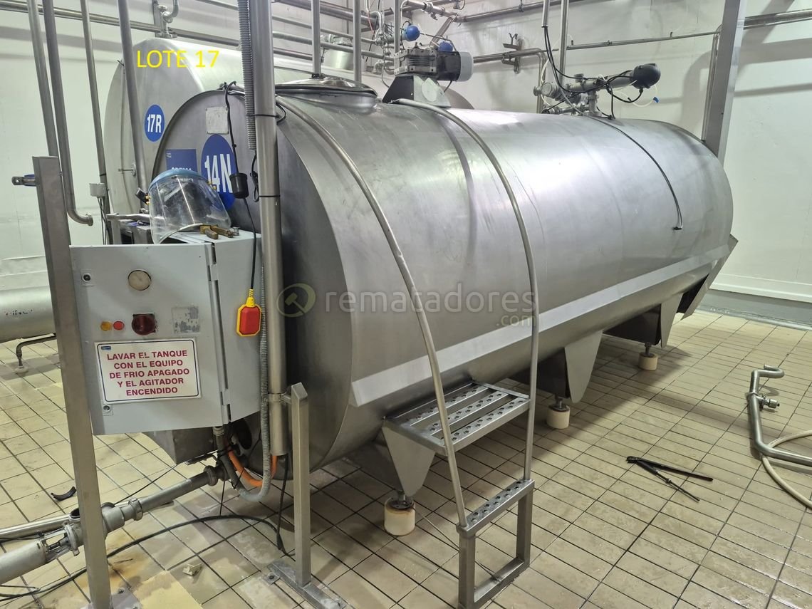 Tanque de Acero Inoxidable para Leche o Líquidos