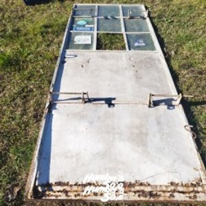 Puerta de Chapa con Marco y Pasadores para Candados - imagen 3