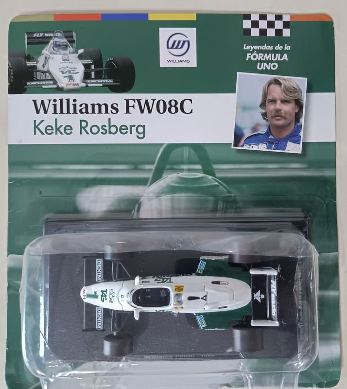 Modelo a escala de Fórmula 1 Williams FW08C del año 1983, firmado por Keke Rosberg - imagen 4