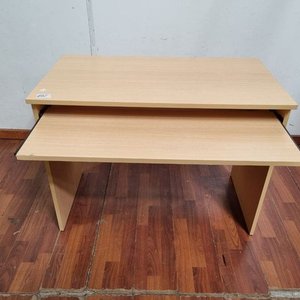 Escritorio Claro con Bandeja Extensible (100x55x75 cm) - imagen 3