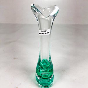 Florero de Cristal Soplado Verde con Burbujas - 26 cm - imagen 3
