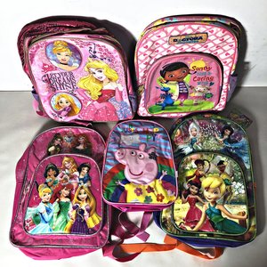 Lote de 5 Mochilas Infantiles con Personajes de Disney y Peppa Pig - imagen 2