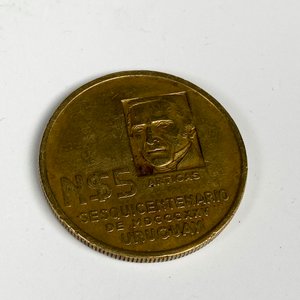 Dos Medallas Conmemorativas: Artigas y Washington, Sesquicentenario Uruguay - imagen 5