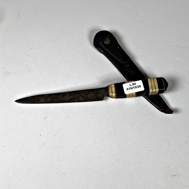 Cuchillo de Acero Toledo con Vaina, Hoja de 12 cm