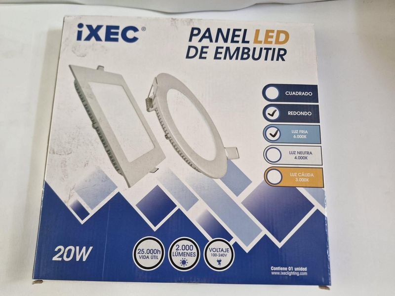 Panel LED de Embutir 20W