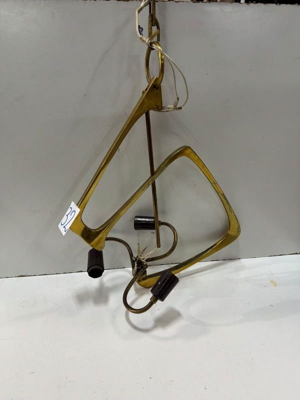 Lámpara de Techo de Bronce con 3 Luces