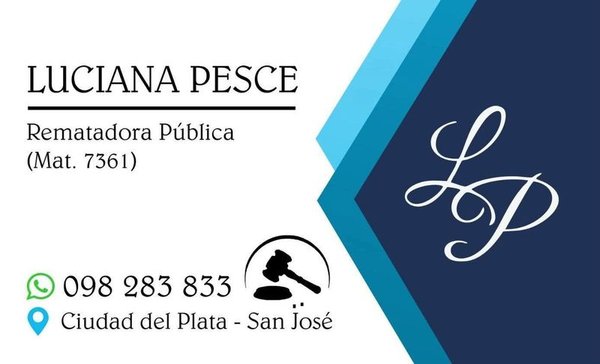 Anuncio de Rematadora Publica para Luciana Pese