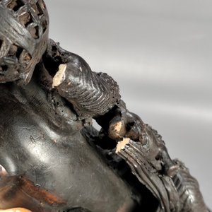 Figura Estilo Asiático Perro Foo con Cachorros en Resina - imagen 7