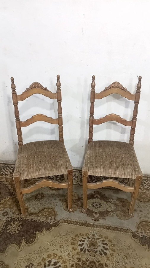 Sillas Provenzales de Madera con Brocado - imagen 5
