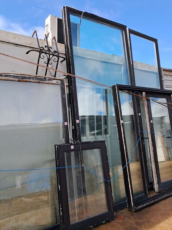 Ventana Fija DVH Aluminio Negro 147x347x6cm