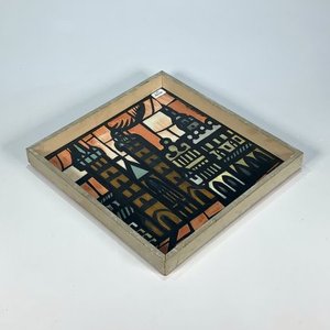Lote siguiente: Cuadro Tinta sobre Papel "Catedral" Firmado Witold Janowski (Polaco) 29x29 cm