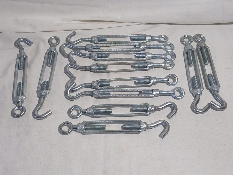 Pack de 12 Tensores de Alambrar Galvanizados de 10 Pulgadas