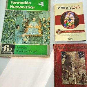 Lote de 3 Libros Usados: Formación Humanística, Evangelio 2023 y Editorial Araluce - imagen 3