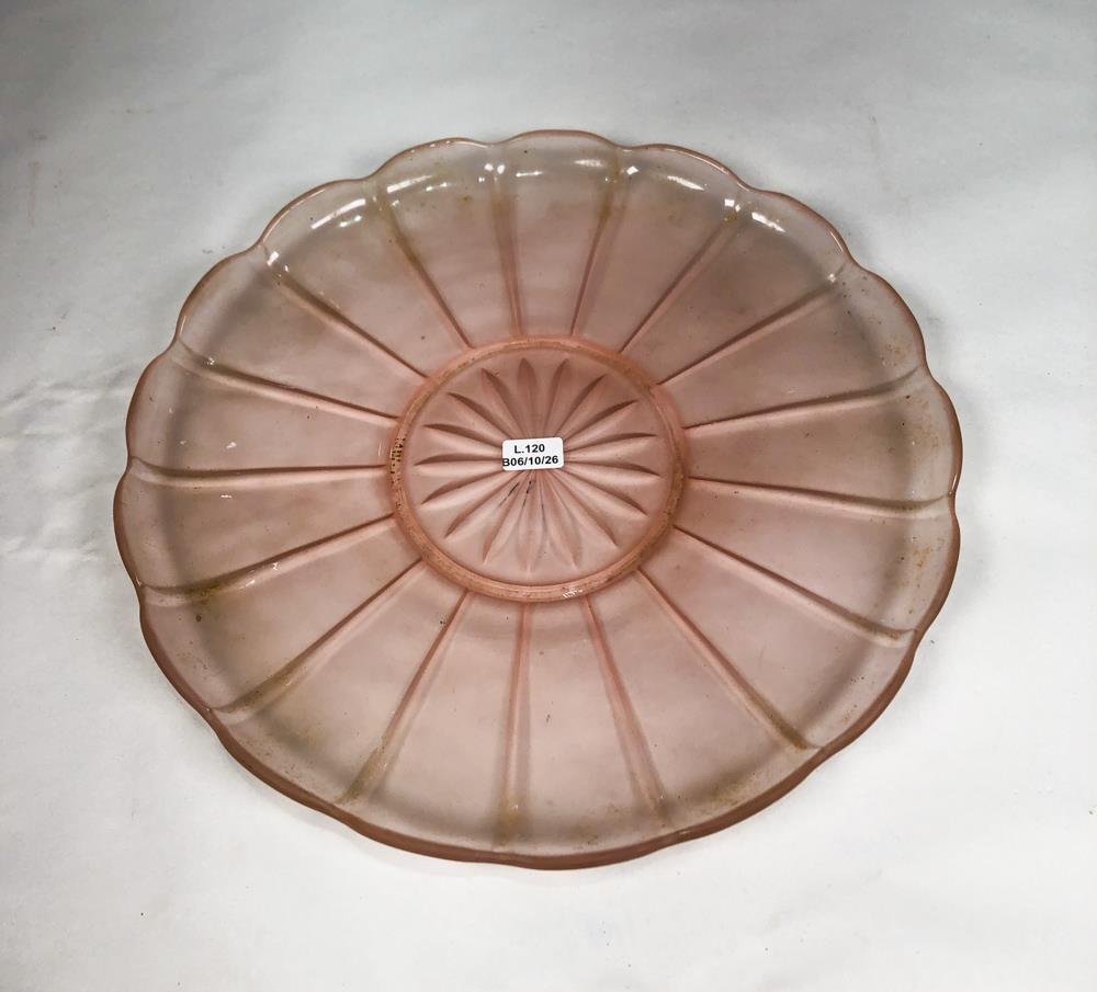Centro de Mesa Hialino Rosa Vintage 45 cm