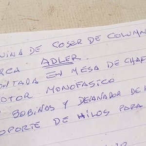 Maquina de coser Adler de columna con motor monofasico c/ bobina - imagen 4