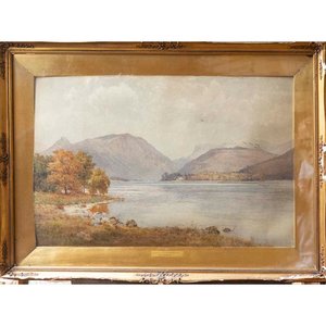 Lote anterior: Acuarela "Paisaje" de E. H. Marten con Marco Dorado