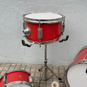 Batería Infantil Linko Roja con Bombo, Redoblante y Pedal - imagen 6