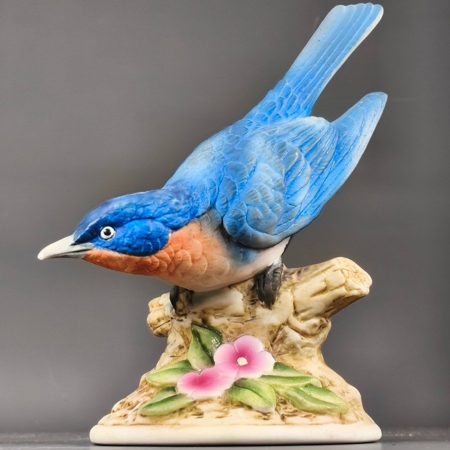 Figuras de pájaros y grullas de porcelana - imagen 6