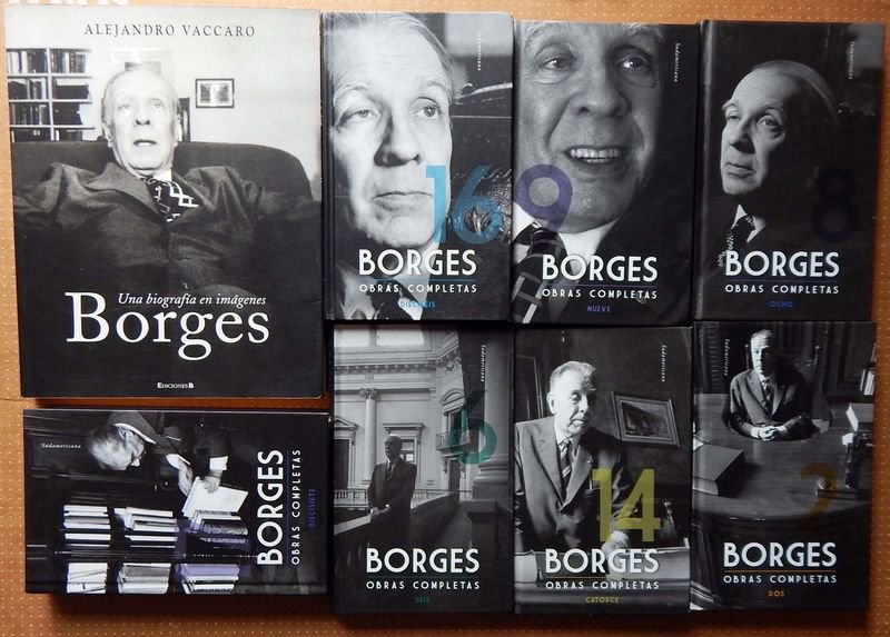 Obras Completas de Jorge Luis Borges: Tomos 2, 6, 7, 8, 9, 14, 16 y Biografía Ilustrada