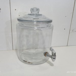 Lote anterior: Dispensador de Vidrio Transparente con Canilla Metálica - 6 Litros