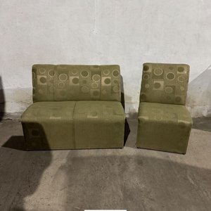 Juego de Living: Sillón y Silla Tapizados Estilo Moderno - imagen 2
