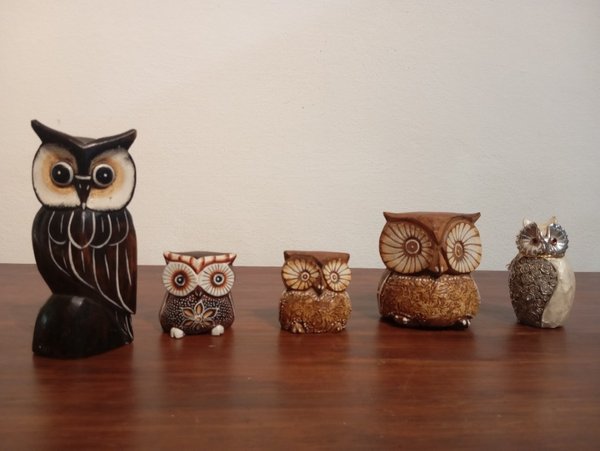Adornos de lechuzas artesanales - imagen 2