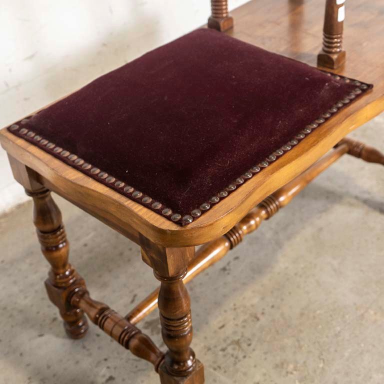 Mesa de trabajo con asiento tapizado en pana - imagen 2