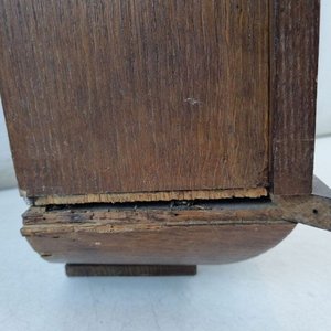 Antiguo Reloj de Pared de Madera con Péndulo y Esfera "Campos y Cia" - imagen 6