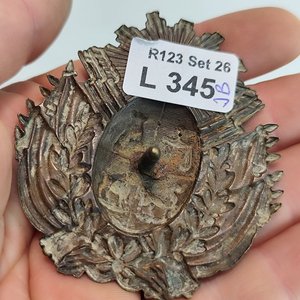 Antiguo Escudo de Armas Uruguayo para Gorra en Bronce - imagen 2
