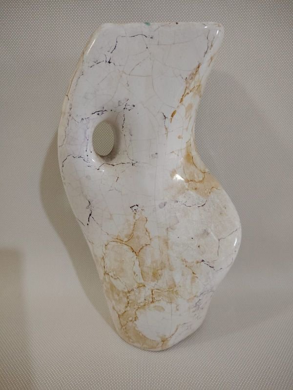 Jarrón de porcelana torneado, altura 22 cm - imagen 2