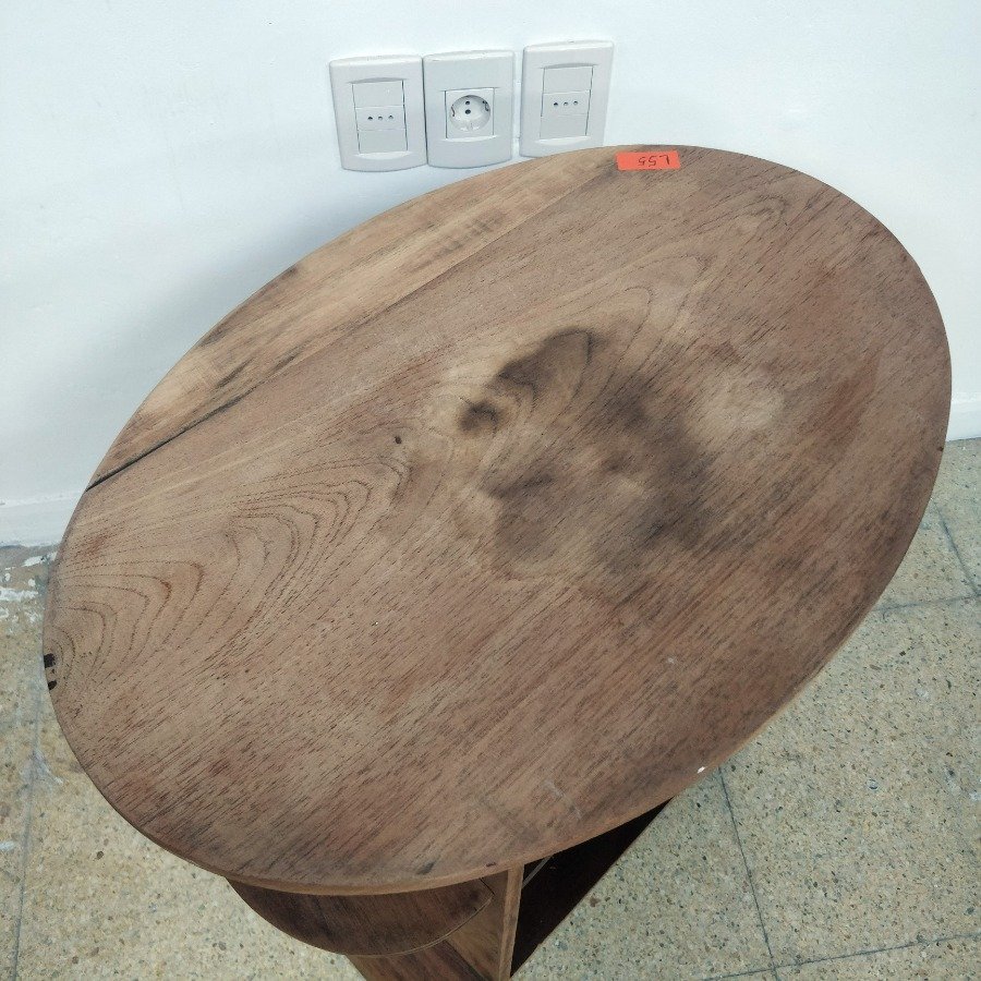 Mesita de sala Art Deco con repeticiones en madera - imagen 3
