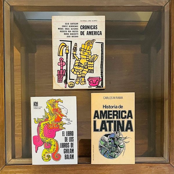 Lote de 3 Libros: Crónicas de América, Historia de América Latina y Chilam Balam - imagen 1
