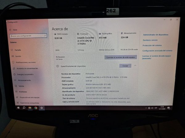 Computadora Completa con Monitor, Teclado y Mouse - imagen 1