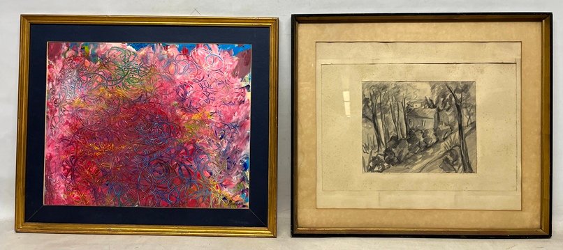 Pintura abstracta de E. Petrillo