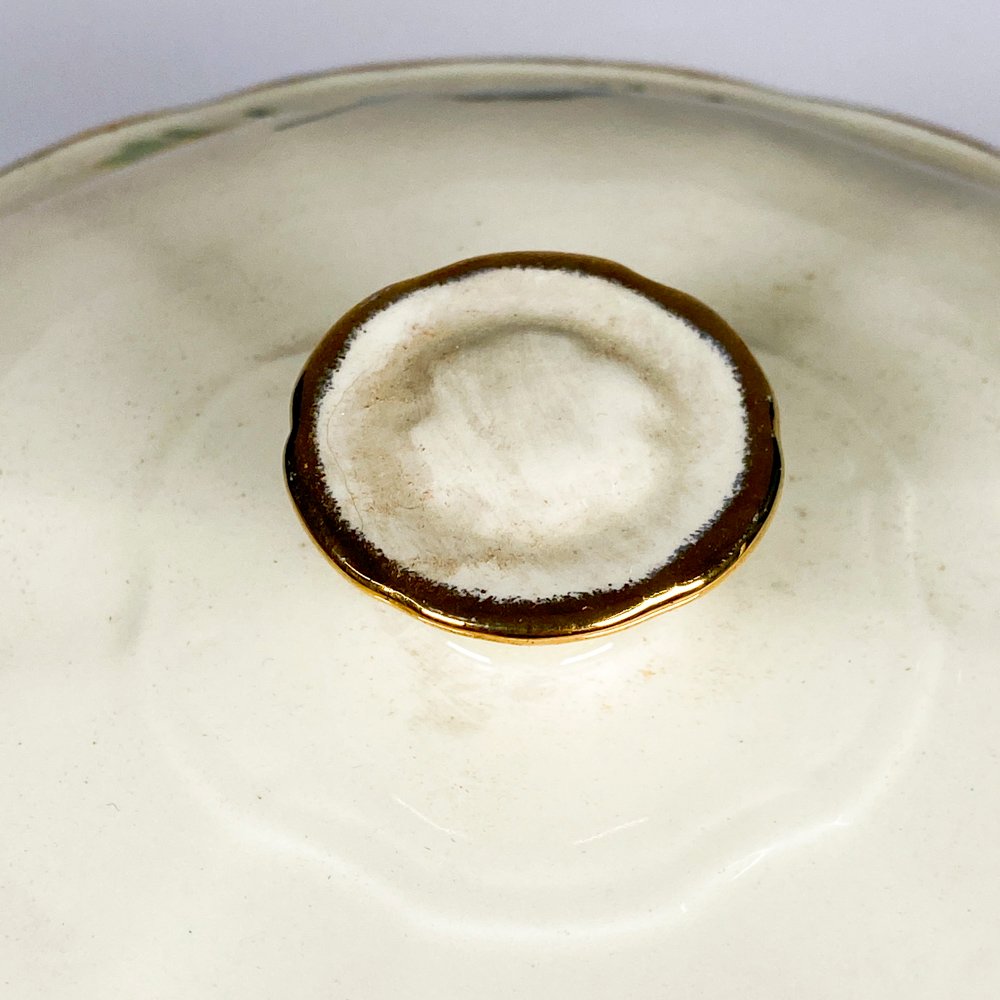 Guisera de loza inglesa con tapa - imagen 3