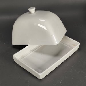 Dos Mantequeras de Porcelana Blanca, Diferentes Modelos - imagen 6
