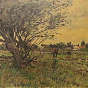 Lote siguiente: Alceu Ribeiro "Paisaje con Vaca" Óleo sobre Tela 55 x 70 cm
