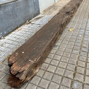 Viga de Madera Dura Antigua de 6.20 Metros - imagen 6