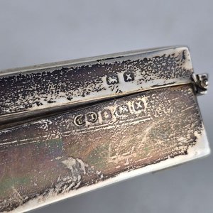 Antigua Caja Inglesa de Plata 925 con Grabados y Interior Forrado - imagen 4
