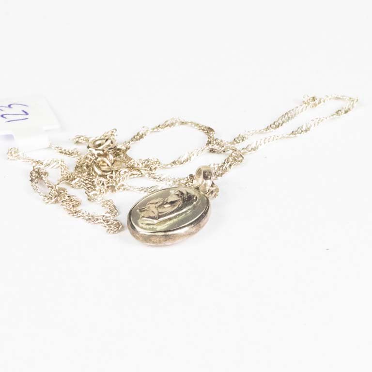 Cadena de plata con dije Virgen niña - Accesorio de moda - imagen 2
