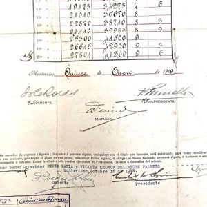 Póliza de Vida Banco de Seguros del Estado - Año 1919, Firmada - imagen 5