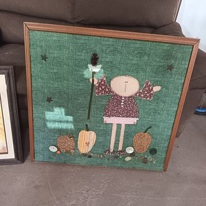Par de Cuadros Decorativos: Geisha y Figura Estilo Patchwork - imagen 4