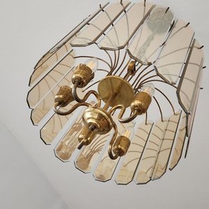 Lámpara Colgante de Metal y Vidrio Color Caramelo con 5 Luces - imagen 4