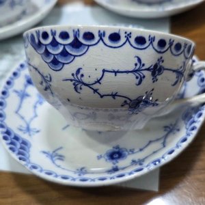 Juego de 6 Tazas con Platos de Porcelana Royal Denmark - imagen 4
